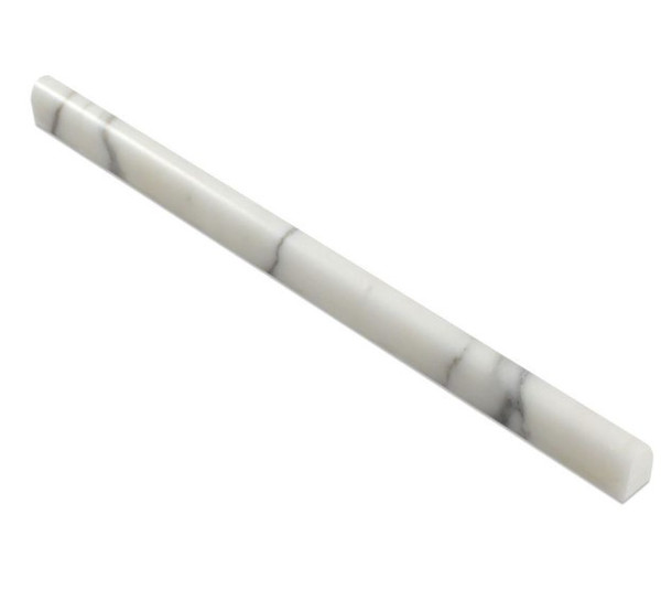 Calacatta Gold (Italian Calcutta) Marble 1/2 X 12 Pencil Liner, Honed