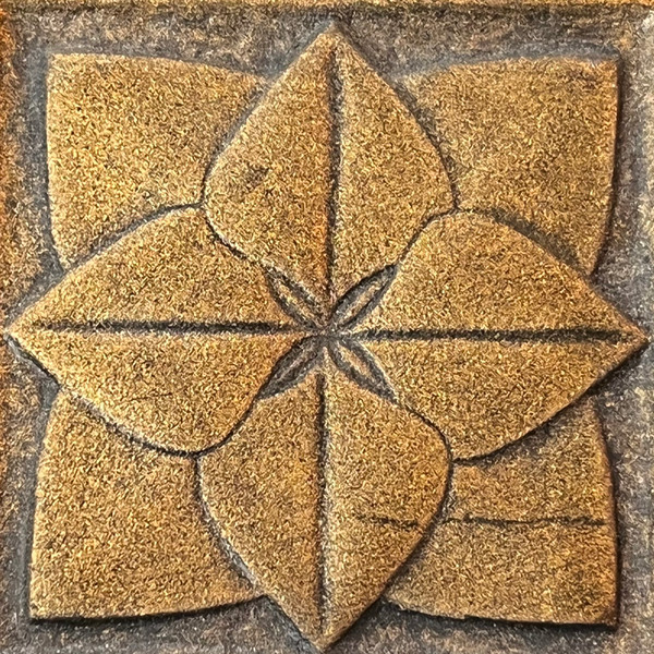 Mod F Bronze 2"x2"Deco Cast Metallic