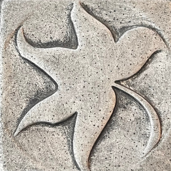 Mod B Silver 2"x2"Deco Cast Metallic