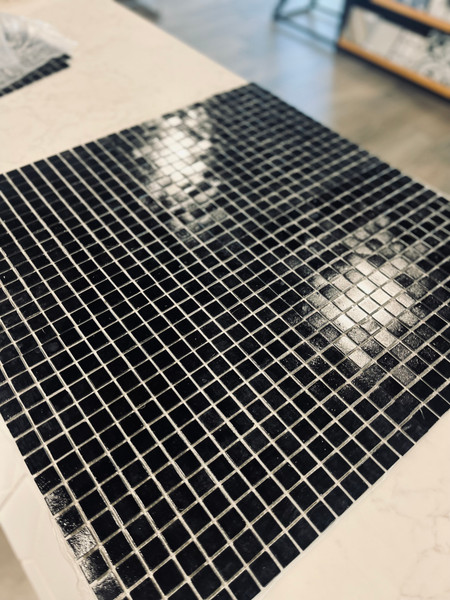 Black Glass 1x1 Mosaics 13x13 Mesh $3.99 SF