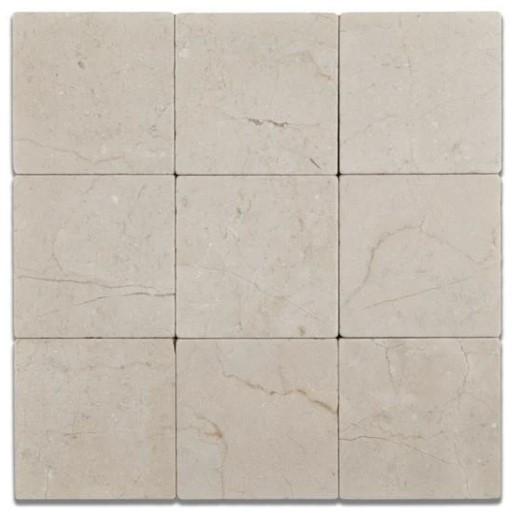 Crema Marfil Tumbled 4x4