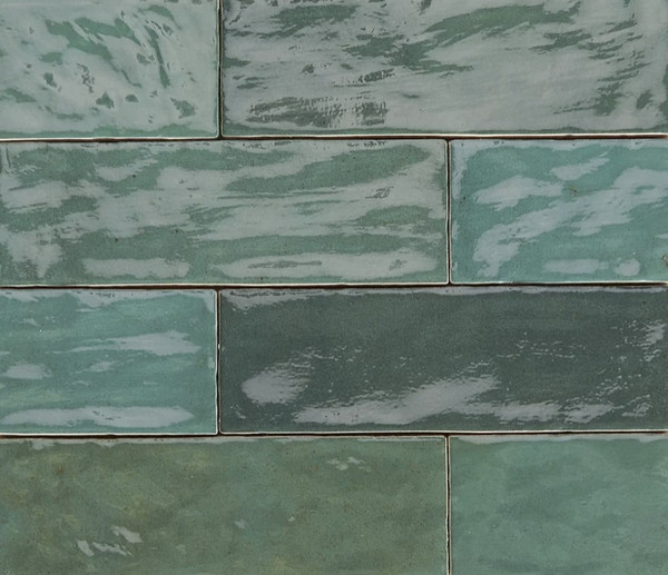 Trinity Green Gloss 2.6"x7.9" Ceramic Wall Tile