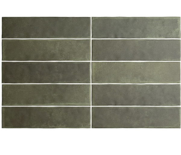 Argile 2.5" x 10" Porcelain Tile - Khaki