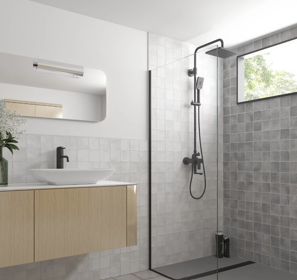 Argile 4"x4" Porcelain Tile -Ice & Concrete