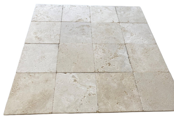 Rustic Ivory Cobbled 8"x8"x5/8"