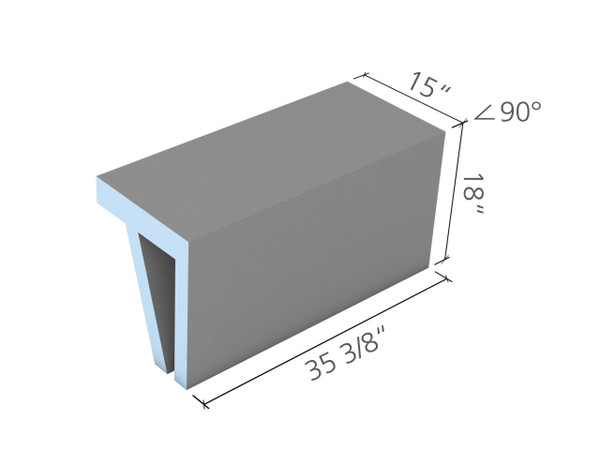 wedi Sanoasa Shower Bench 1 M
35 3/8 in. x 18 in. x 15 in. 90 degree front/top straight transition
1 pc
US3000042
