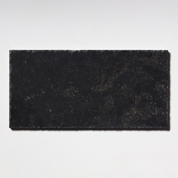 Belgium Black Limestone Antique Brushed Handcut 12x24