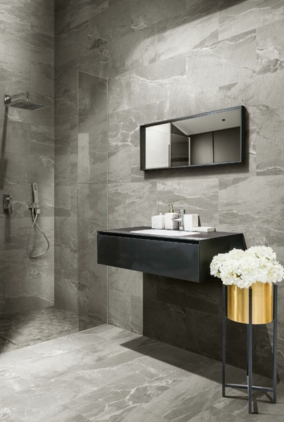 Absolute 12 in. x 24 in. Matte Porcelain Tile - Dark Grey