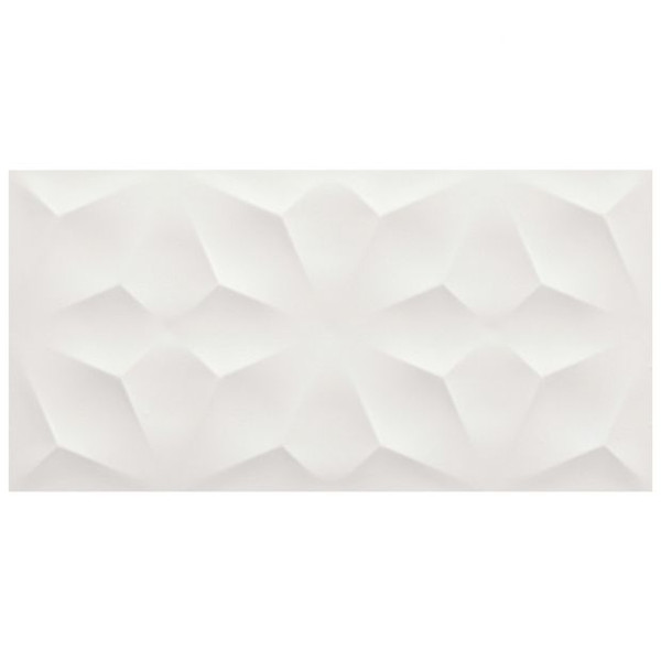 3D Wall White Matte Diamond 16x32