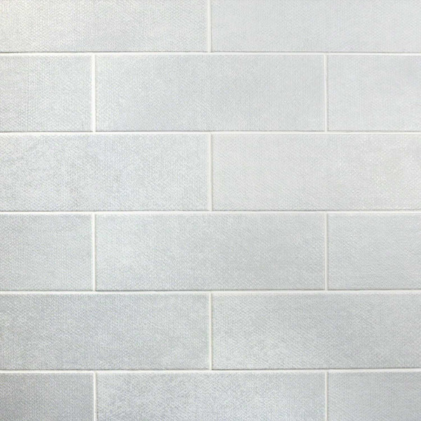 Camp Army Canvas White 4"x12" Ceramic Wall Tiles