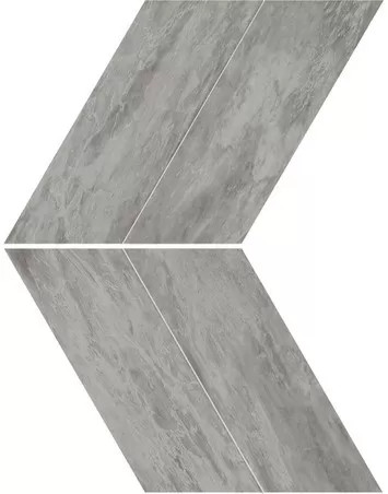 Marvel Stone Bardiglio Grey Lappato Chevron Mosaics