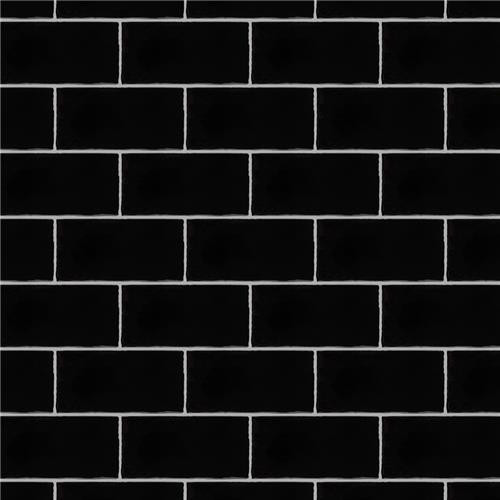 Metro Subway Negro Gloss 3x6