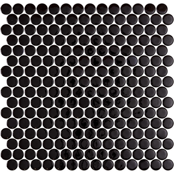 Onix Penny Round Black Shiny