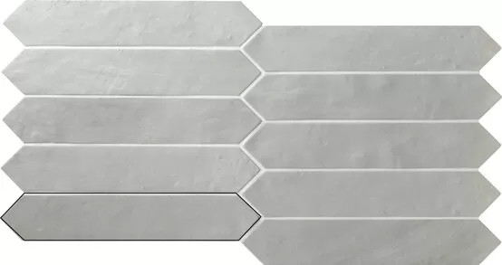 Switch OFF Grey Matte 1.75x9.5 Ceramic Picket Wall Tiles