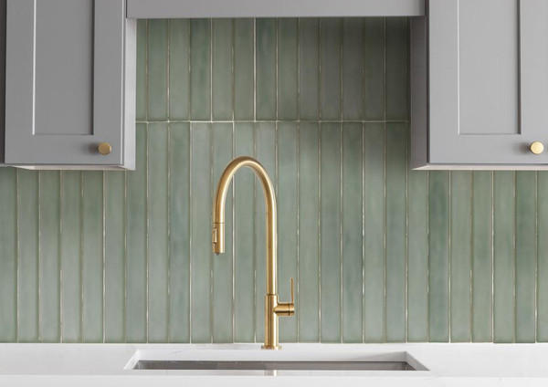 Rainbow Aqua Gloss 2"x20" Ceramic Wall Tiles