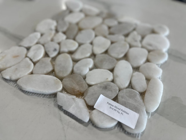 Fatima Cream Sliced Pebbles $15.99 Sq. Ft. Last Price (59 Sq. Ft. Left)