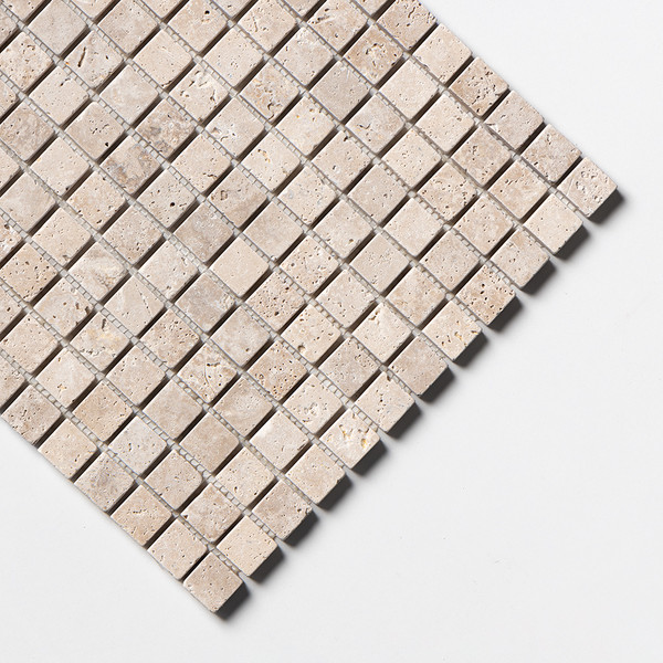 Classic Travertine Tumbled 1x1 Mosaics
