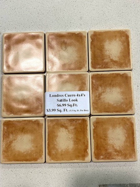 Sichar Londres Cuero 4x4 $3.99 Sq. Ft. (23.55 Sq. Ft. )