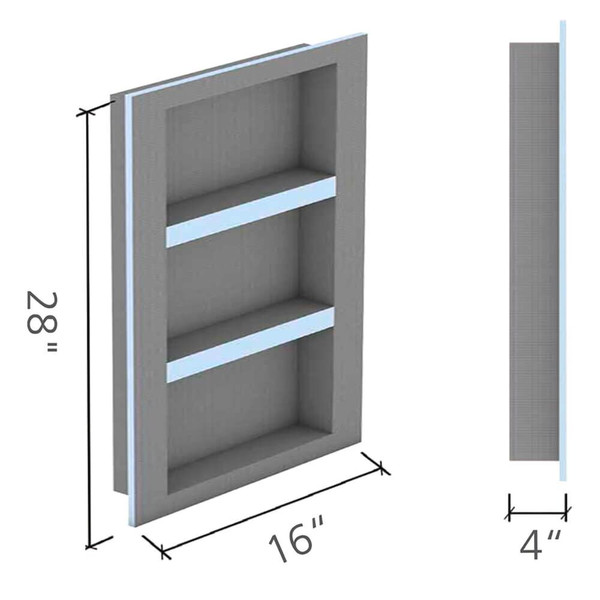 Wedi Shower Niches - 16" x 28" US3000248 Wedi Niche