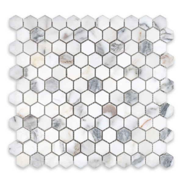 Calacatta Gold Marble Hexagon 1″
Honed/ Polished