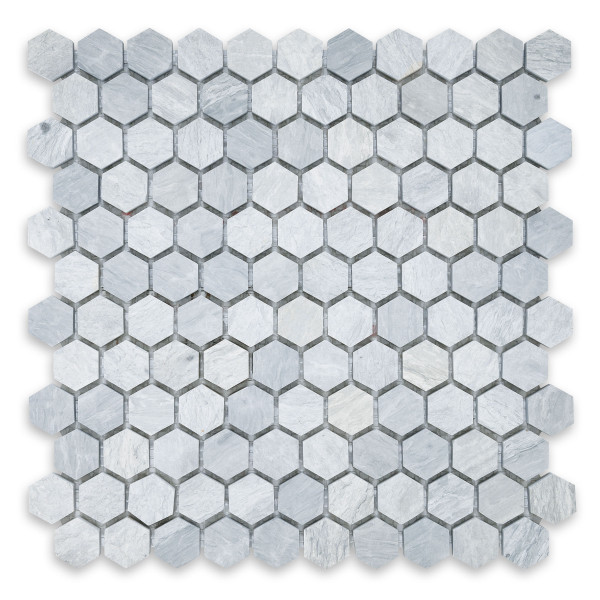 Haisa Blue Marble Hexagon 1″
Honed