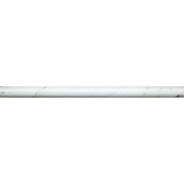 Italian Carrara Premium Polished Pencil 3/4x12 Marble Pencil Liner