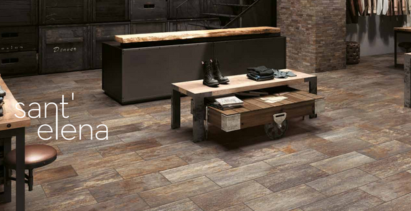 Creek Sant Elena 12x24, 2x2 Square Mosaics, 3x24 Bullnose, Scott Mosaic Porcelain Tile