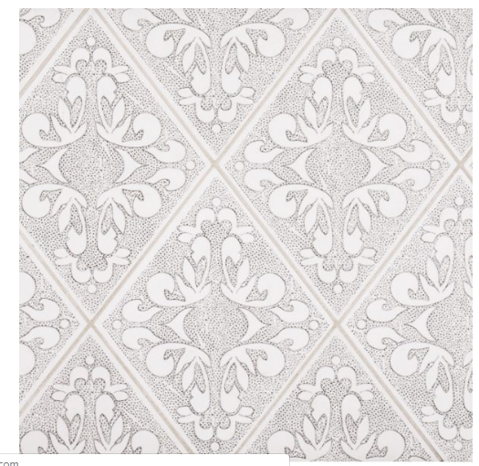 Drawn Stone Diamond – Loom Drawn Stone Decorative – 6 in. x 7.9375 in. x 9.5 mm