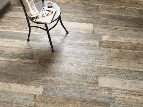 Sea Wood Colors 5"x32" Porcelain Tile