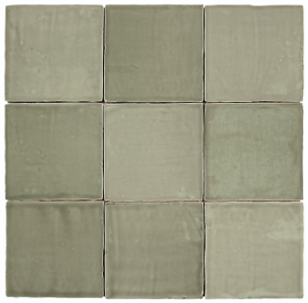 Mediterranea Verde Gloss 5"x5" Ceramic Wall Tiles