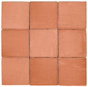 Mediterranea Coral Gloss 5"x5" Ceramic Wall Tile