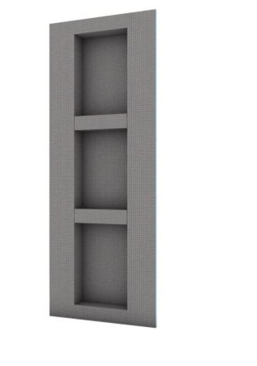 Wedi Shower Niches - 16" x 42" US3000024 Wedi Niche with Adjustable Shelves