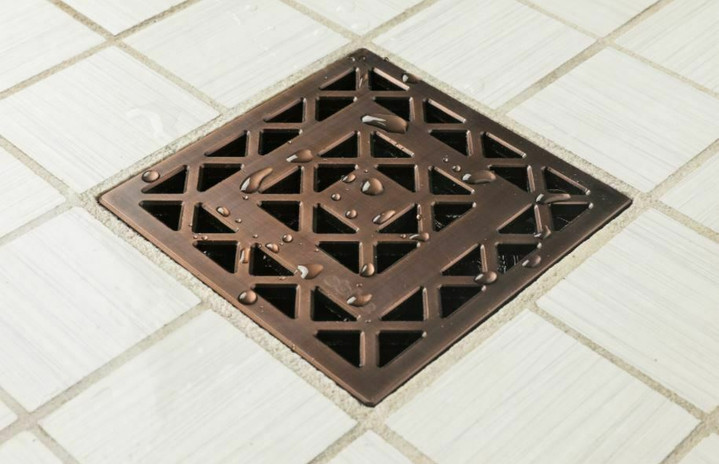 USG Durock 5” – Lattice Oil Rubbed Bronze Unique Drain Cover Included Drain Kit