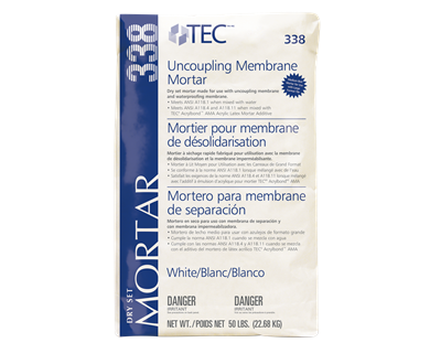 Uncoupling Membrane Mortar
337/338
