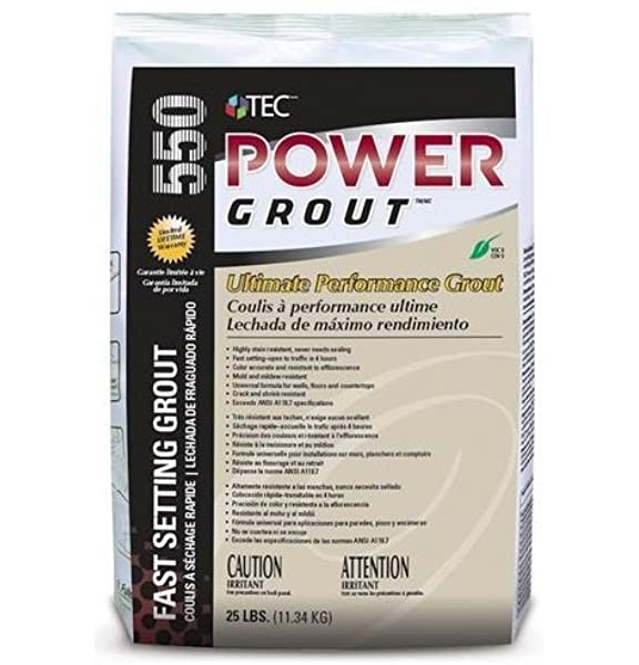 TEC Power Grout 550 Sterling #909  - 25 lbs Tec Power Grout