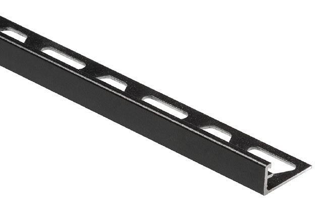 Schluter JOLLY Anodized Aluminum Tile Edging Trim - 1/2" Matte Black (MGS)