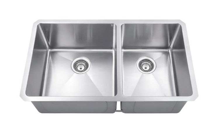 32" Undermount Double Basin Stainless Steel Kitchen Sink Model:HMS260L
