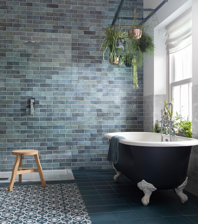 HEIRLOOM Aqua 2.6X7.9 GLOSS CERAMIC TILE