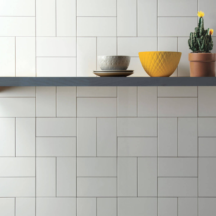 Ice White Matte 3x6 Ceramic Tiles