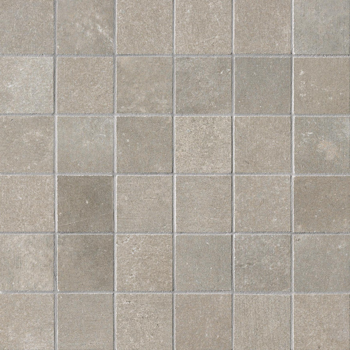 Urban Beige 2"x2" Square Mosaics 12"x12" Mesh