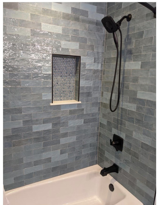 Trinity Aqua Gloss 2.6"x7.9" Ceramic Wall Tiles