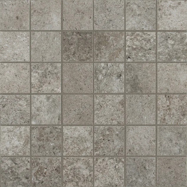 Rewind Sage 2"x2" Square Mosaics 12x12 Mesh