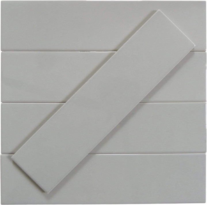 Tender Gray Gloss 3"x12" Ceramic Wall Tiles