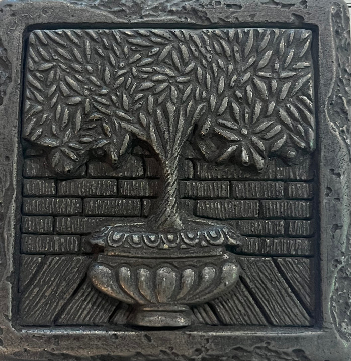 FACES OF NATURE CAST INSERT SILVER CAST TREE OF LIFE 4"X4" TILES