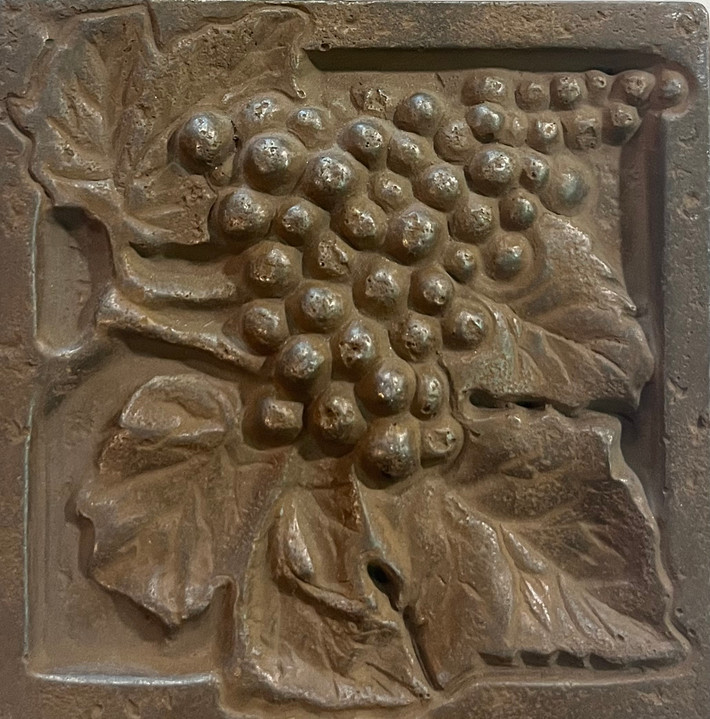 FACES OF NATURE GRAPES CAST 234-6 INSERT RUST 4X4