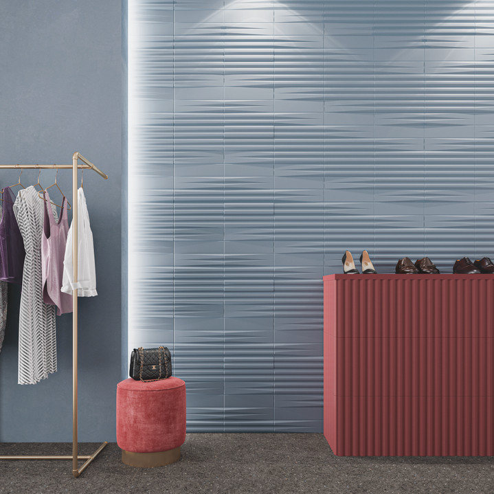 Stripes Garnet 3x12, Stripes and Stripes Transition, Liso XL Sky 3x12