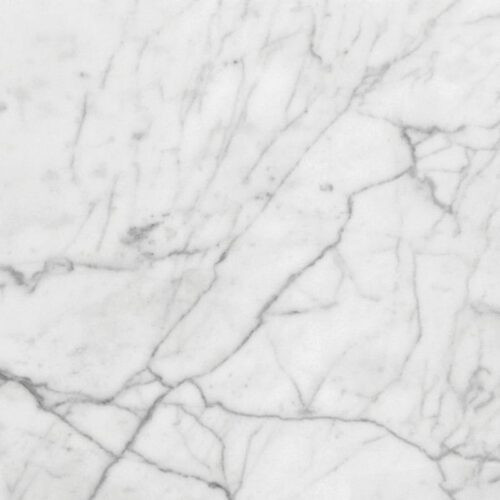 Italian White Carrara Select Honed Marble Tile 24x24
