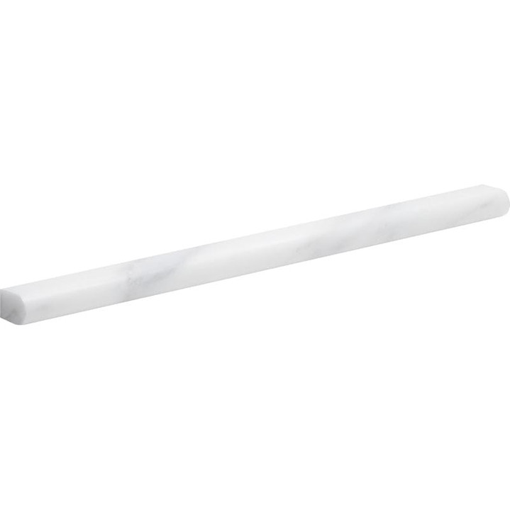 Calacatta Honed 3/4x12 Pencil Liner