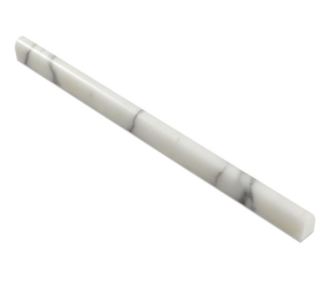 Calacatta Gold (Italian Calcutta) Marble 1/2 X 12 Pencil Liner, Honed