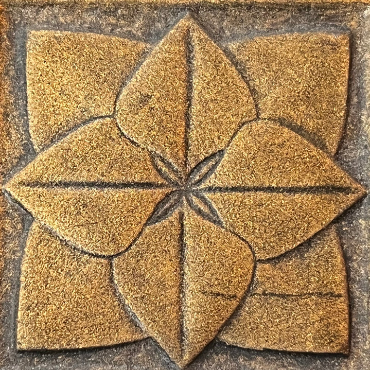 Mod F Bronze 2"x2"Deco Cast Metallic